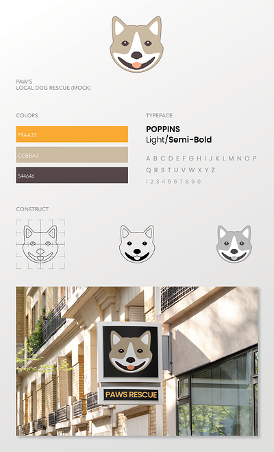 Paw's Dog Rescue - Brand Design Quick Guide art branding design graphic design illustration logo typography vector