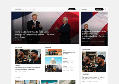 Home Page hero section homepage news ui ux