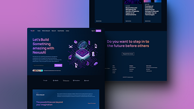 NexusAI || Innovative UX Design of AI Website ai landing page landing page design ui ui design user experience user interface ux ux design website design