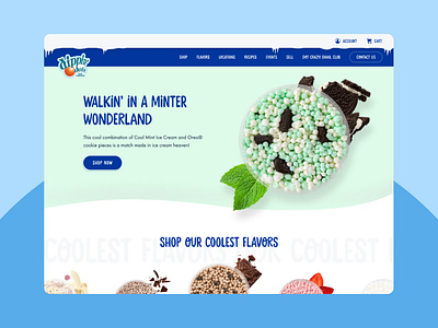 Dippin' Dots Website Redesign design food website layout ui ui design web design website website design