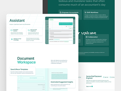 AI assistant for accounting - SaaS website design ai cards carrers page carrers page for saas generative ai saas saas website design ui web design