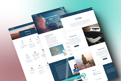 Mind After Mind - Website Design landing page ui design ui ux user interface ux design web design website wix