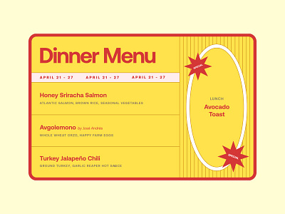 Menus pt. 1 design food design graphic design layout design meal planning menu menu design menu planning personal work typography