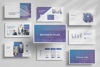Business Creative Business Plan Presentation Template business creative plan