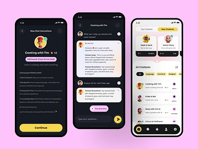 AI chat bot app UI (Subscription based) ai app ai interface artora bot chat bot chat bot ui chat gpt ui chatbot chatgpt dutopia mobile ui modern ui neel neel litoriya neelart ui