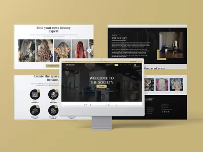 Beauty Website beauty branding creative ui graphic design logo ui web design