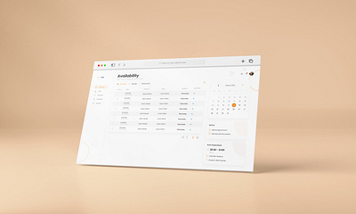 Availability Dashboard creative design dashboard design ui ux