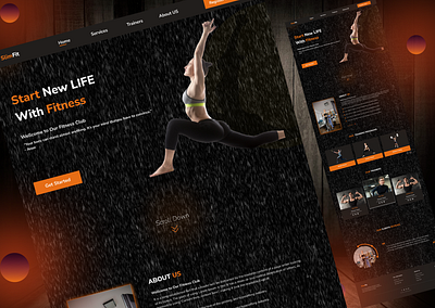 Fitness / Gym Website landing Page UX UI Design design figma fitness graphic design gym protoype design ui ui design user interface ux ux ui web design website website layout