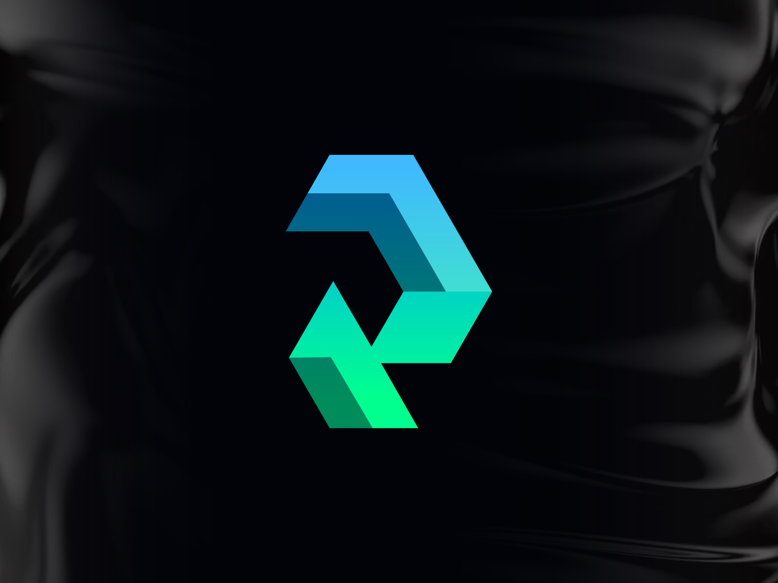 Example of Custom 3D Gradient Logo Creation