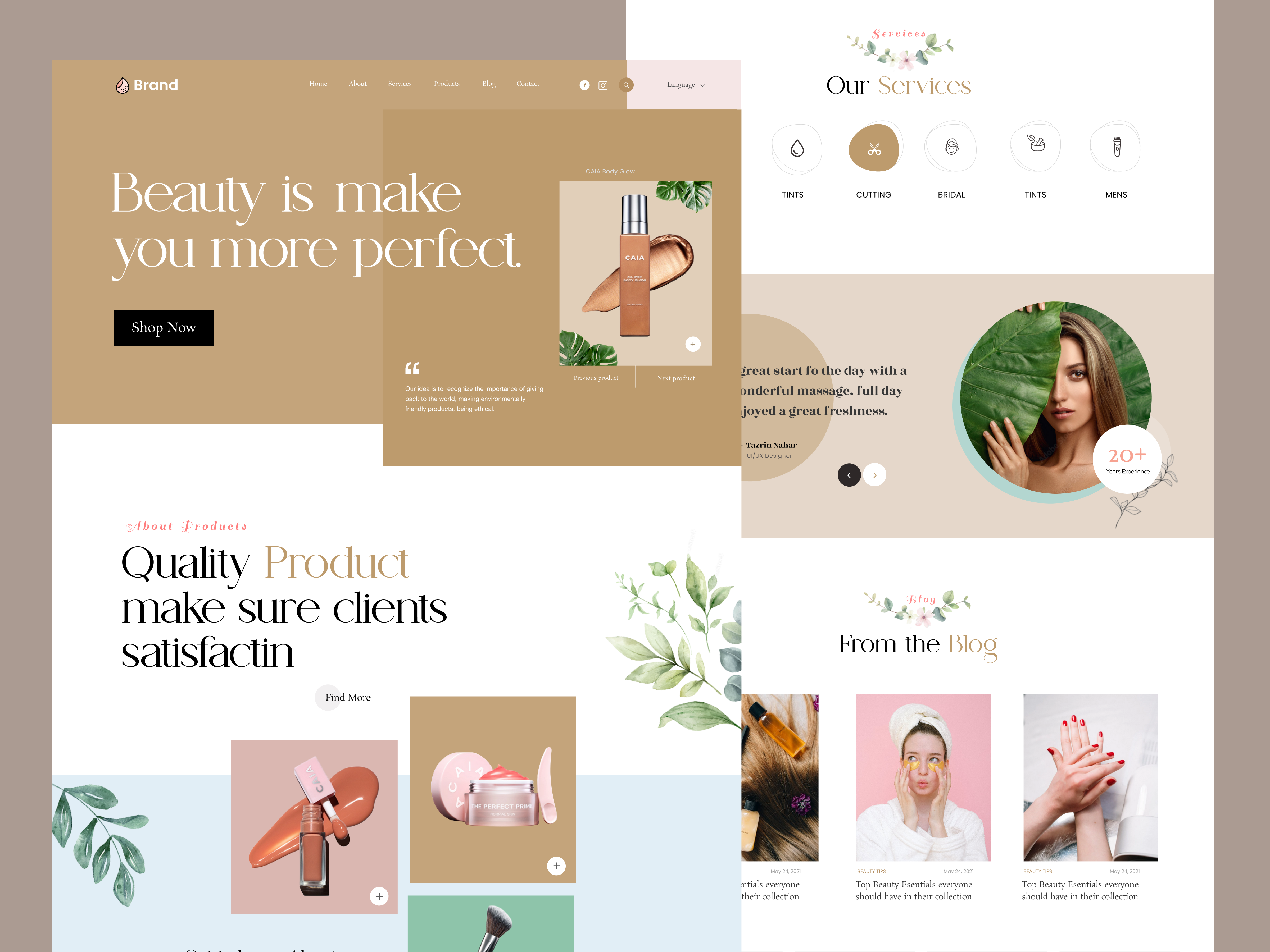 Example of Beauty Product E Commerce Website