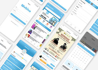 WEBINO MOBILE APP - Event Information Application event graphic design mobile ui ui mobile