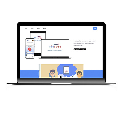 blinkscribe by BrainyMed Website (blinkscribe.com) graphic design ui ux design website design