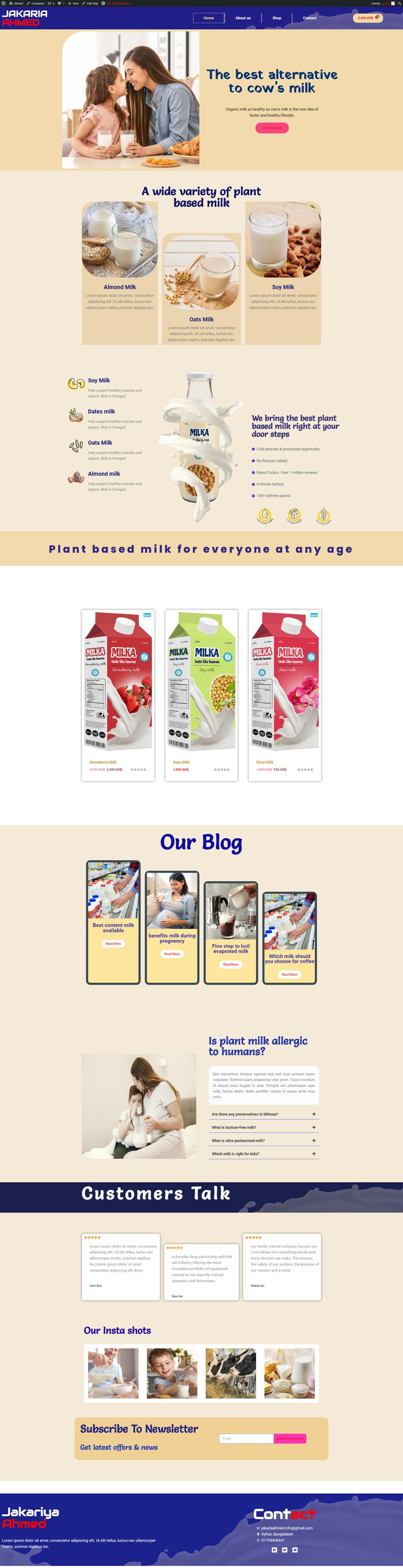 I have completed a new e-commerce website. e commerce elementor webdesign website wordpress wordpressexpert