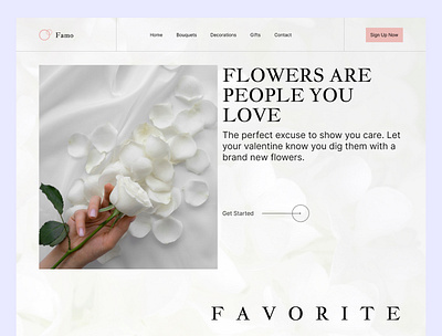 Flowers website landing page figma flower website flowers landing page flowers selling landing page flowers selling website minimal