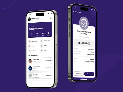 Digital Wallet Application design grafis designer digital wallet mobile app ui ui design ui mobile ui ux wallet