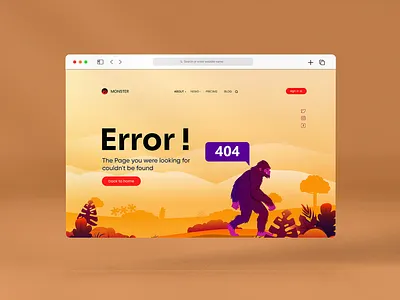 404 Page - Service Website 404 branding error page graphic design ui website wordpress