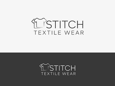 Stitch Textile Wear Logo Design minimalist