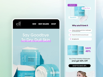 Skin Care Email Design babycare product beauty product email design bodycare email design email template design healthcare newsletter skincare email design womans care product