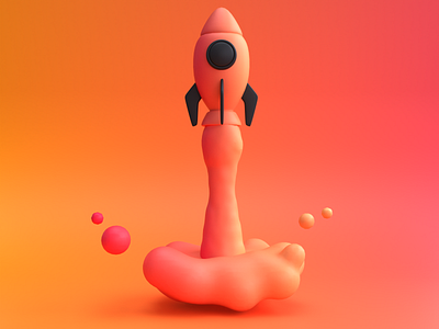 Rocket Loop Animation 3d 3d art 3d illustrations 3d object animation blender c4d graphic design motion graphics