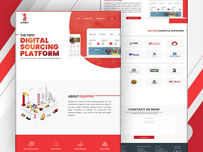 Website Design - Equipper App animation branding figma graphic design logo ui web design wordpress