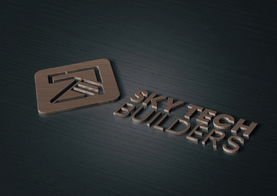 Logo Design for a construction company named 'Sky Tech Builders' adobe illustrator construction group graphic design logo design