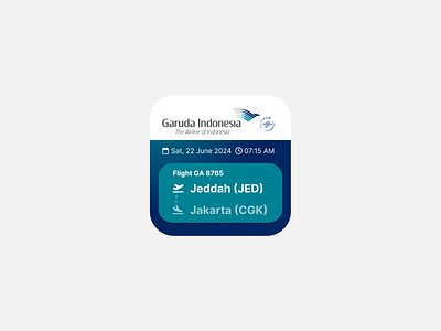 Garuda Indonesia widget design concept arab flight garuda indonesia hajj saudi arabia ui uidesign ux uxdesign