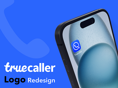 Logo Redesign app design logo redesign truecaller ui uiux ux