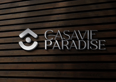 Logo Design for a resort firm named 'Casavie Paradise' adobe illustrator graphic design logo design resort logo