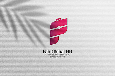 Logo Design for HR Recruiting Company 'Fab Global HR' adobe illustrator company logo graphic design hr recruiter logo logo design