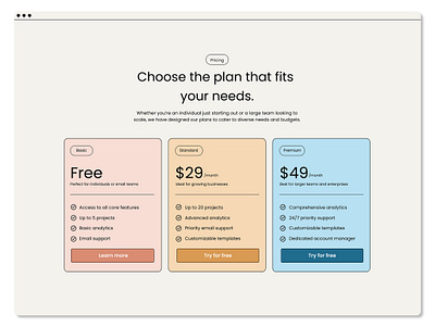 Daily UI - Pricing Page chooseplan dailyui plan pricing pricingpage ui