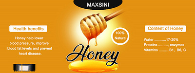 Honey label design