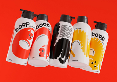 Packaging Design for BOOP brand brand identity branding colorful packaging graphic design logoanimation packaging design product packaging vector