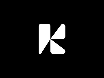 Logo, Logo design, K logo black and white brand mark design geometric graphic design k logo letter k logo lettermark logo logo design minimal logo visual identity