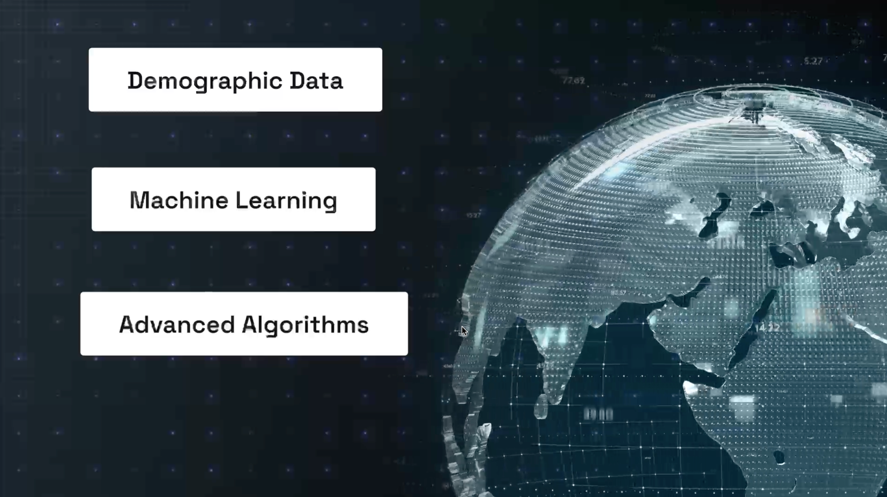 Globe with 3 Data Points 3 points animation branding demo demo video design design inspiration explainer video flat design fresh design illustration inspiration logo motion graphics saas tech video tech video ui video walkthrough video