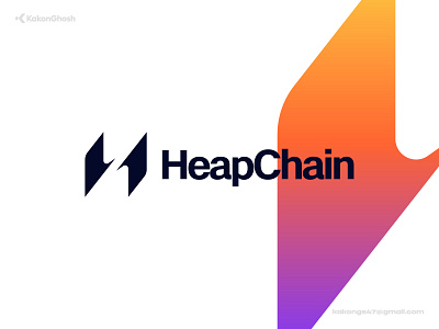 Logo Concept For a Blockchain Platform ai blockchain brand design brand identity branding chain crypto design heap logo minimal modern logo web3