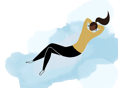 Daydreaming clouds daydreaming design freelance freelancer illustration illustrator