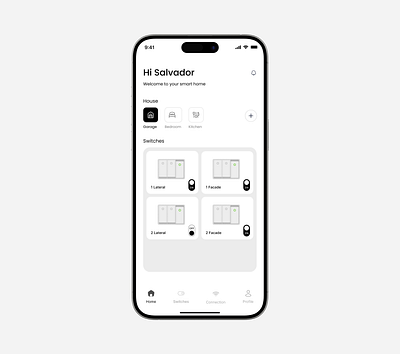 Smart home animation ui