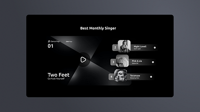 Mest Monthly Singer ai concept instrument music music website player playlist plugin product record rocket song spotify ui ui design uiux web3