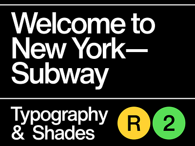 New York Subway-Poster Design branding creative design graphic design helvetica illustration logo newyork poster subway typography