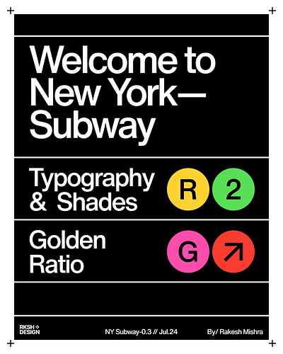 New York Subway-Poster Design branding creative design graphic design helvetica illustration logo newyork poster subway typography