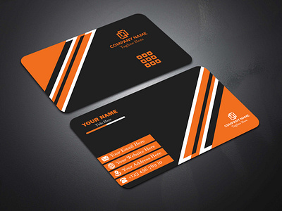 Creative Company visiting Business Card Design branding business card company card corporate card graphic design illustrator logo name card visiting card