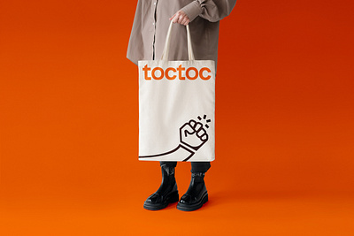 Toctoc | Brand identity 3d animation branding design download free freebie graphic design illustration logo mockup mockup cloud mockupcloud motion graphics tote bag ui