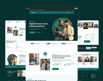 Consalt – Business Corporate & Finance Consulting HTML5 Template technology