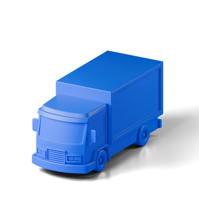 Delivery truck icon 3d delivery truck ui ux web