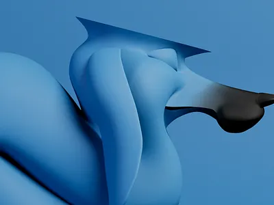 dog 3d fun illustration