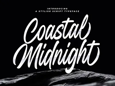 Coastal Midnight branding design font identity illustration lettering logo type typography ui