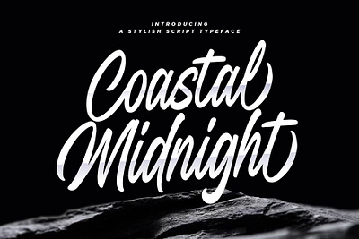 Coastal Midnight branding design font identity illustration lettering logo type typography ui