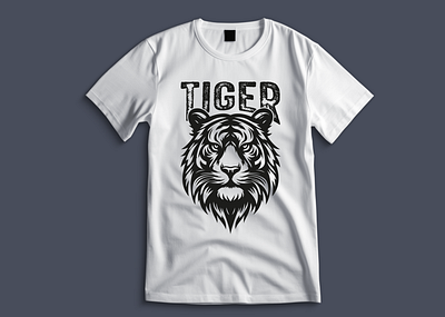 Tiger Vector illustration T shirt design branding design graphic design illustration logo design t shirt design tiger design tiger vector t shirt typography design vector