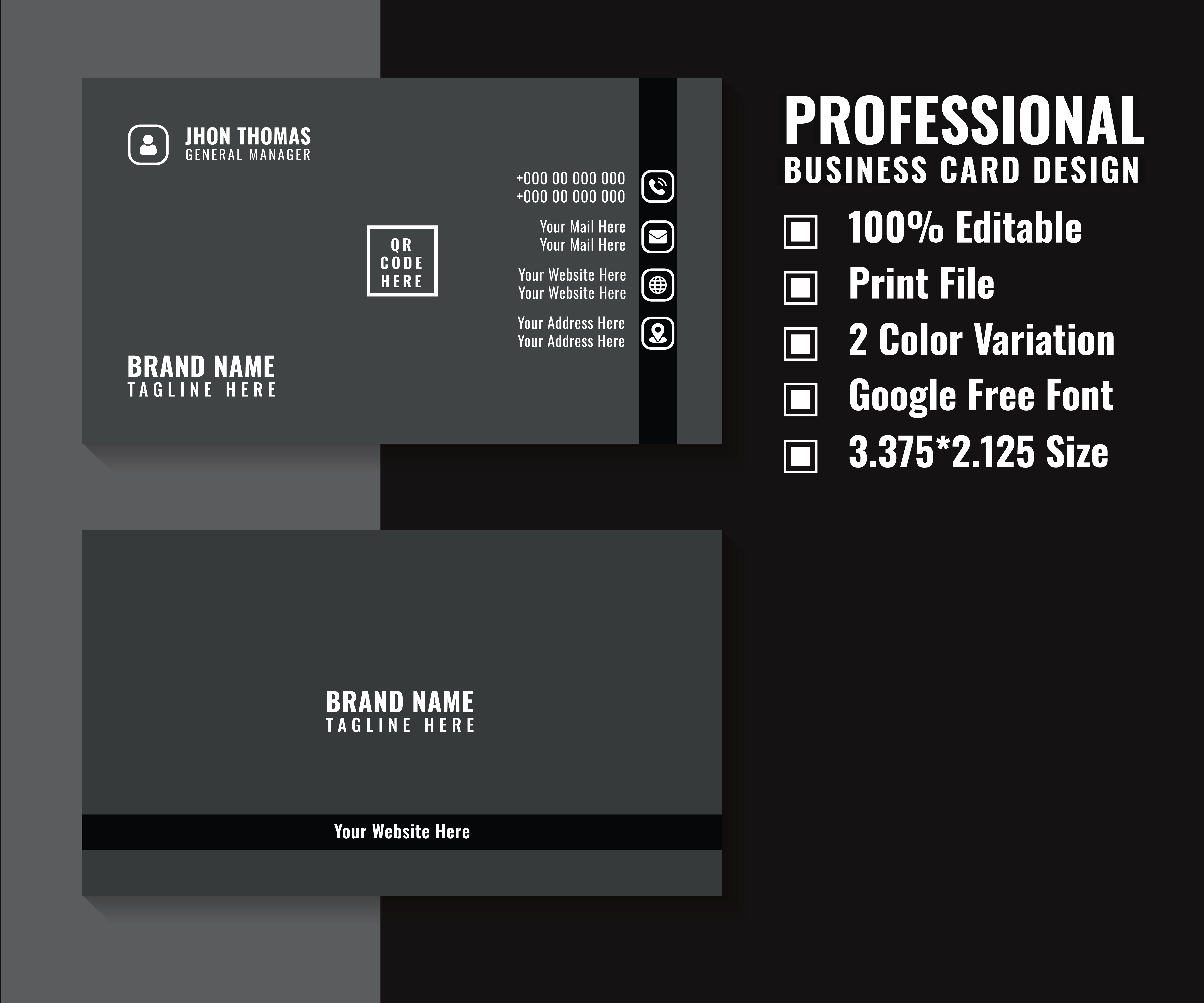 Business Card Design Projects. by Rusafi Al Hasan on Dribbble