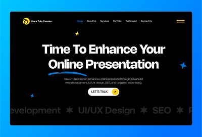 Digital Agency Website UI/UX Design agencywebsite darktheme design figma landingpage trending ui uiux userexperince userinterface viral webapp webdesign webui webux